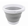 SAMMART 5.5L Collapsible Plastic Bucket Collapsible Round Tub Portable Water