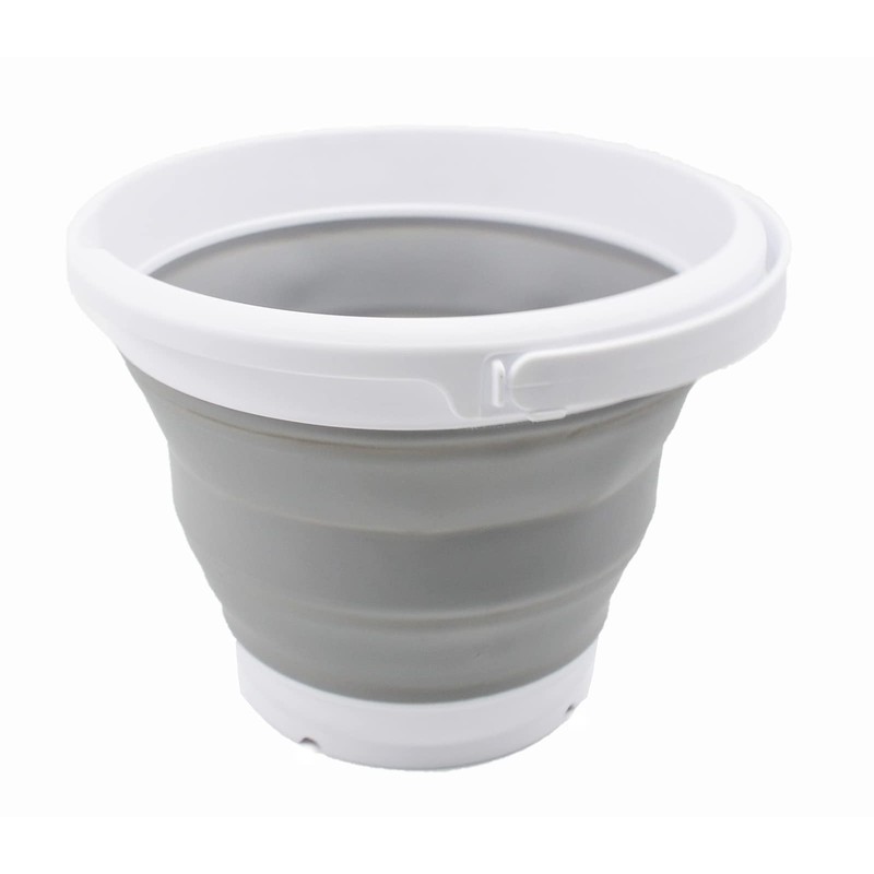SAMMART 5.5L Collapsible Plastic Bucket Collapsible Round Tub Portable Water