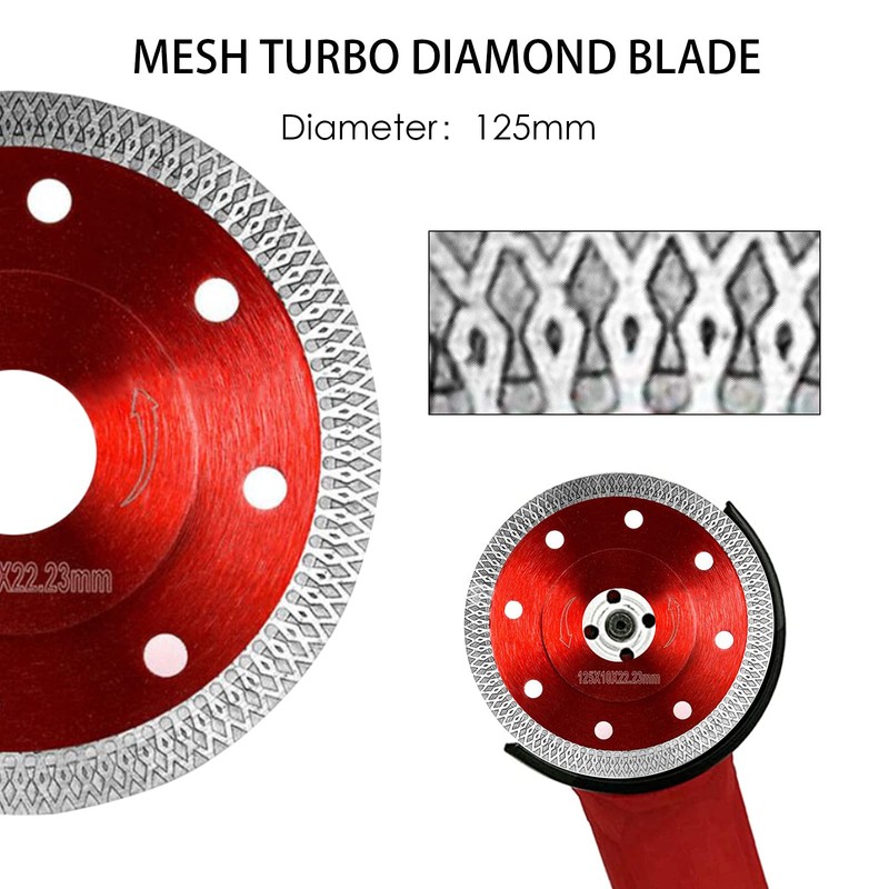 2Pcs 125mm Diamond Cutting Discs for Angle Grinde Super Thin