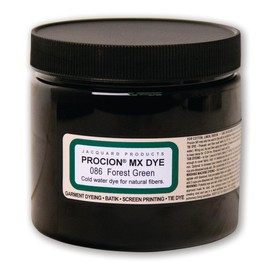 Jacquard Procion Tie Dye Powder Forest Green 8oz Jar - Powder Dye for Tie Dye - Permanent & Washfast Powder Tie Dye - Use as Ice Tie Dye Powder, Cold Water Dye for Fabric & Clothing Dye