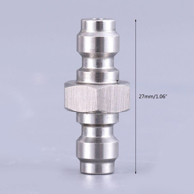 Htopse Upgraded Stainless Steel Both End Male Quick Disconnect Adaptor