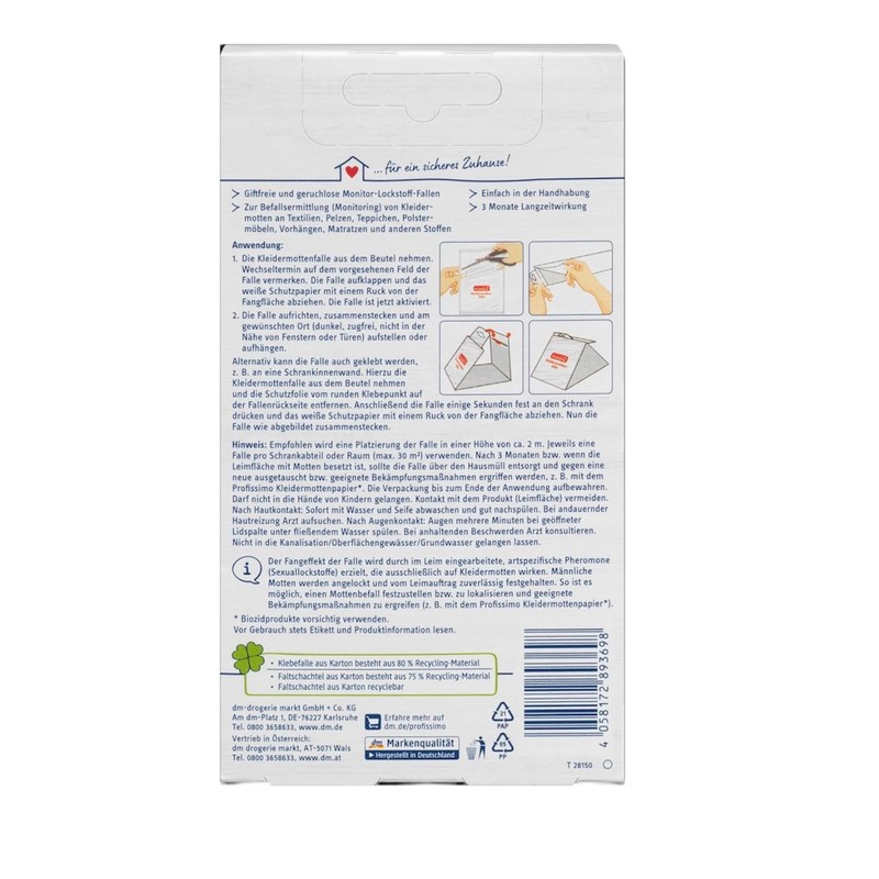 Profissimo Clothes Moth Trap, Pack of 3