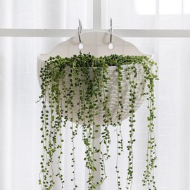 Snblzhef Green Wall Planter Wall-Mounted Planter Semi-Circular Fence Planter with Drain and Hooks Wall-Mounted Planter