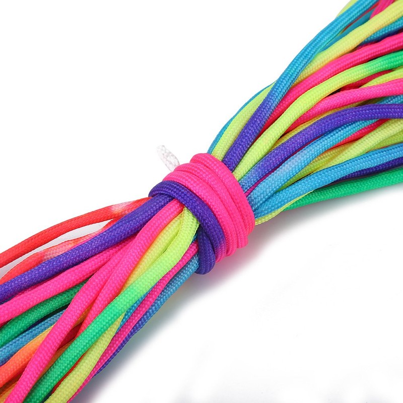 VGEBY Rainbow Paracord, Seven Core Rainbow Line Parachute Rope Camping