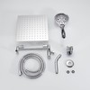 BWE 10 Inch Rain Shower Head with 9 Settings Handheld