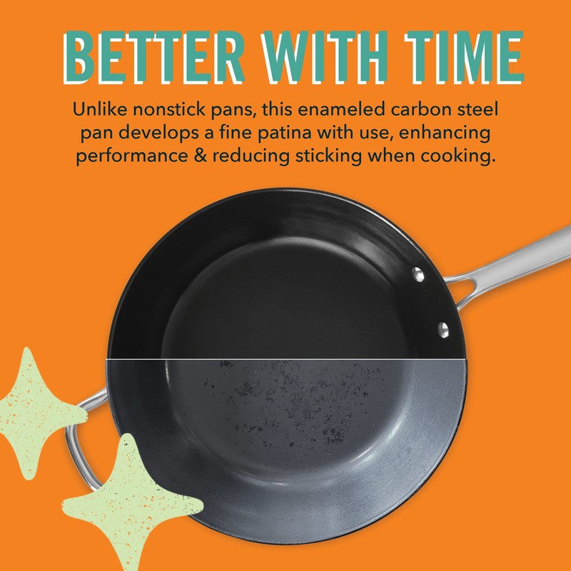 DASH The Fit Cook x 12" Enameled Carbon Steel Fry