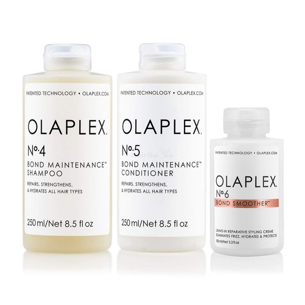Olaplex Olaplex Bond Maintenance Shampoo No 4 (250 ml) + Olaplex Bond Maintenance Conditioner No 5 (250 ml) + Olaplex Bond Smoother No 6 (100 ml)