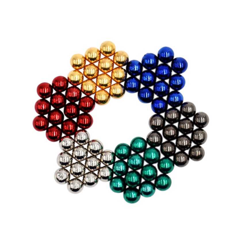 Multi-colored 5 mm NdFeB Magnetic Balls Magic Beads Spheres Puzzle