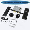 Lubentol 4 Pack Mortise Keyed Lock Set with Classic Bronze