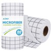 Microfiber Cleaning Cloth Roll-50PK, Reusable Paper Towels 11.5×11.5"