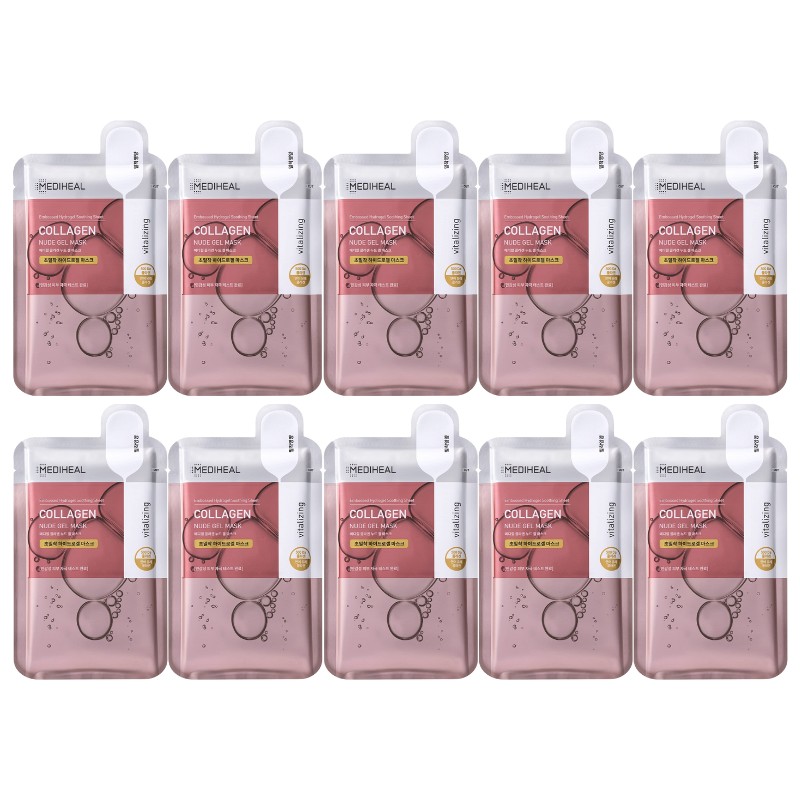 MEDIHEAL Collagen Nude Gel Mask Set (10 masks)