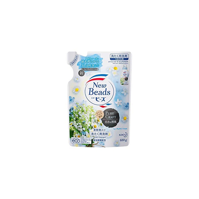 Kao Fragrance New Beads, Pure Craft, Refill, 23.8 oz (680