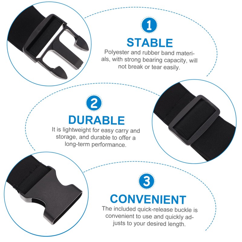 Gadpiparty 3Pcs Tie Down Straps with Quick Release Buckle Heavy