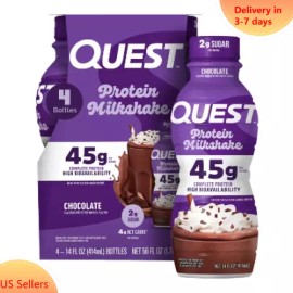 Quest Nutrition Ready to Drink High Protein Milkshake - Chocolate - 56 fl oz/4ct - Default