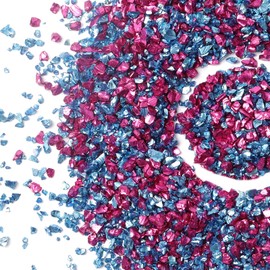 Crushed Glass Craft Glitter for Resin, Irregular Metallic Crystal Chips Sprinkles Chunky Glitter Shiny Nail Sequins Flakes for Nail Art DIY Jewelry Making Decoration Vase Filler (2-4 mm)