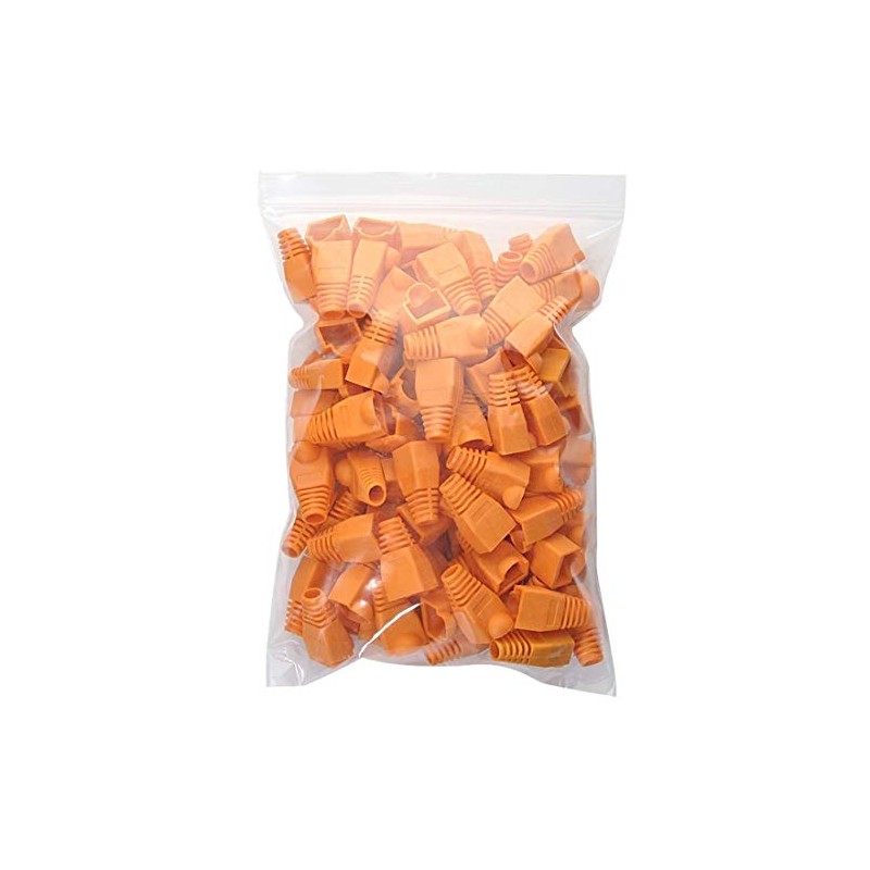 100pcs RJ45 Strain Relief Boots Ethernet Network Connector Plug Cover