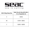SEAC Unisex's Sling Strap for Scuba Diving Fins F1 S/Propulsion