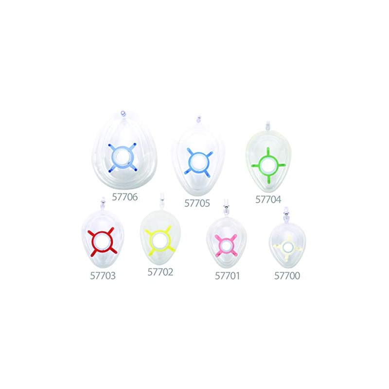 GIMA 57706 Single Patient Facemask, N Degree, 6, Adult/Extra Large