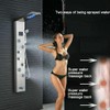 ELLO&ALLO Wall Mount Stainless Steel LED Shower Panel Tower System