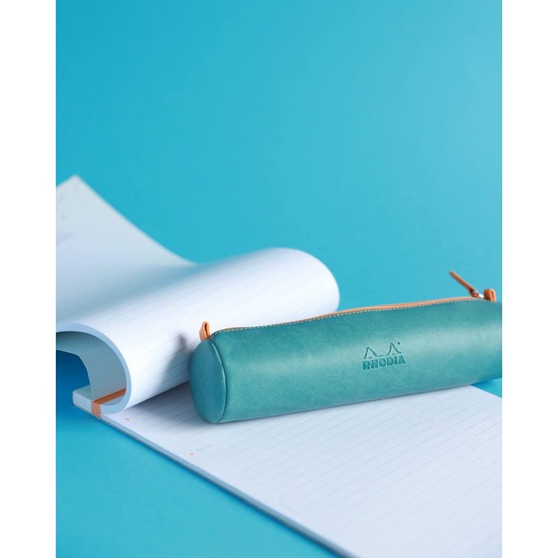 Rhodia 318897C 318895C Round Pencil Case (21.5 x 5 cm,