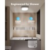 2 Pack Rechargeable Shower Lights for Inside Shower, 12000mAh Motion