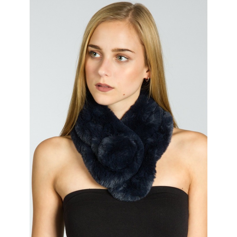 Caspar SC478 Women's Faux Fur Scarf Fur Collar Fur Collar,