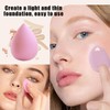 Make up Schwamm,12 Stück,Weicher Plüsch-Puder Schwamm,Make-up-Werkzeug,für Flüssigkeit,schminkschwamm, Creme und Puder,