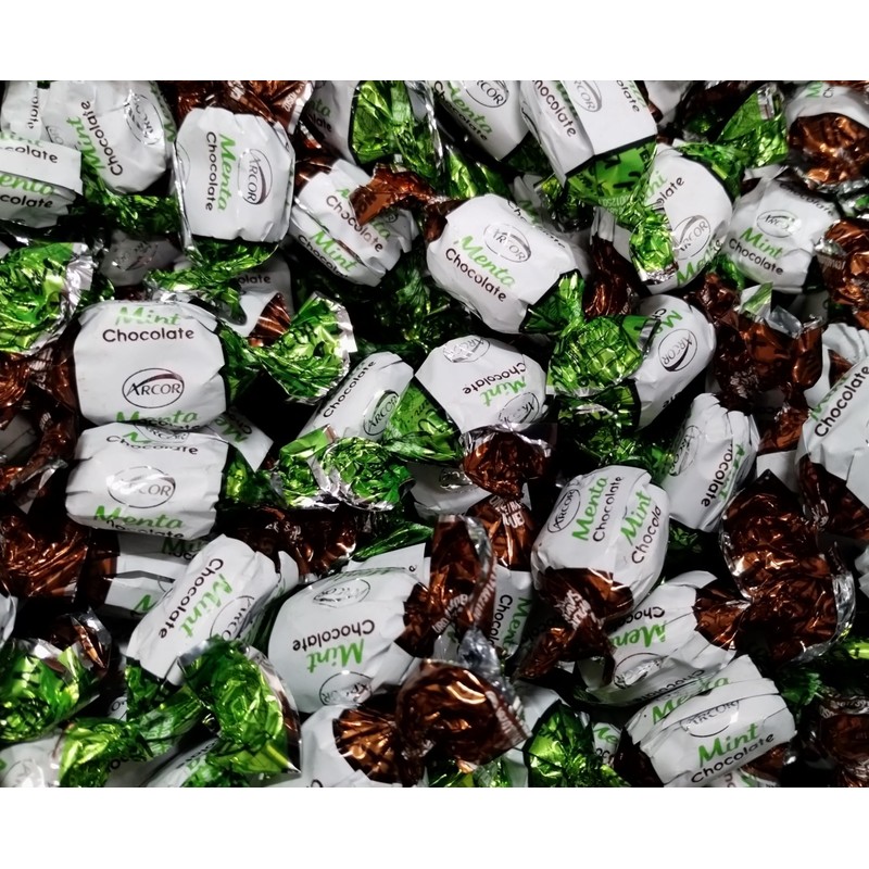 Chocolate Filled Mint Hard Candy - 2 lbs of Decadent