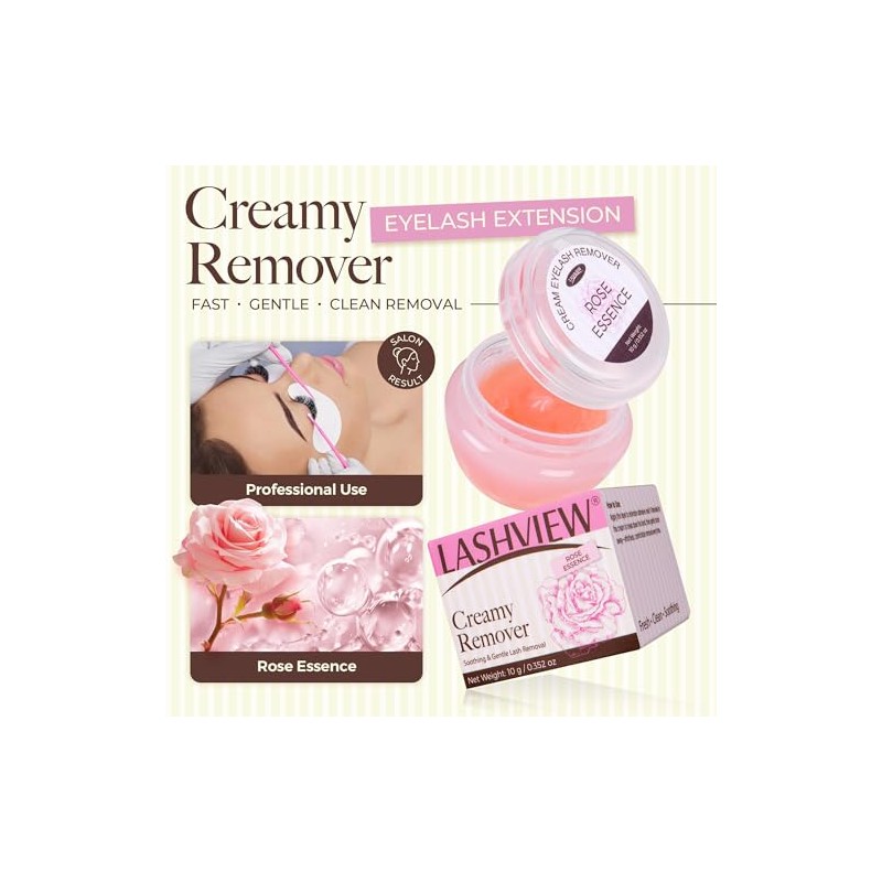 LASHVIEW Crema removedora de extensiones de pestañas 10 g -