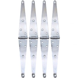 Strap Hinges Zinc Plated Gate Hardware - 8 Inch / 200mm - 2 Pairs