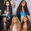 BVLBVL 22 Inch Deep Wave Lace Front Wigs Human Hair