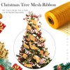 Christmas Mesh Ribbon,10 Inch x 30 Feet Spring Wreaths Mesh