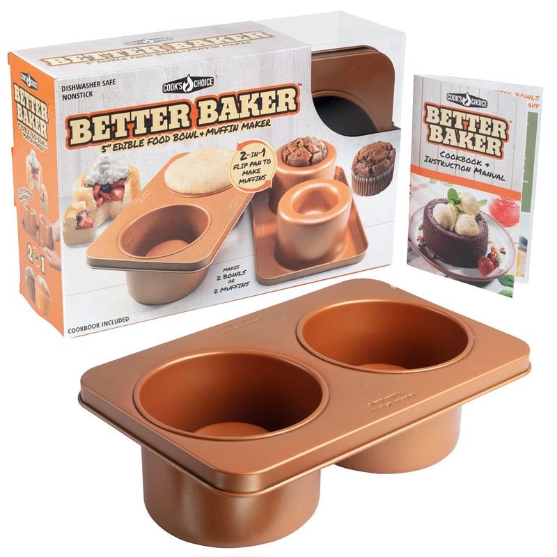 Cook's Choice 2-In-1 Better Baker Edible Food Bowl & Muffin
