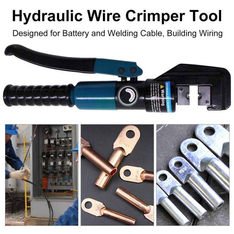BLIKA 10 Ton Hydraulic Crimping Tool and Cable Cutter, Hydraulic