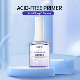 AIJIMEI Acid Free Primer 18ml/0.63fl.oz Acid Free Peel Adhesive Primer, Suitable For Gel Nail Polish, Nail Polish And Acrylic Powder Diy Nail Products In Home Salon