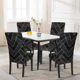 SearchI Fundas para sillas de comedor, suaves, elásticas, extraíbles, para sillas de cocina, para comedor, boda, banquete, fiesta, decoración