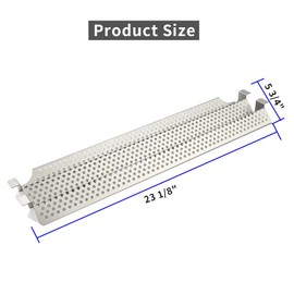 4 PC Heat Plate Tent Shield Replacement for Viking VGBQ 30 in T Series, VGBQ 41 in T Series, VGBQ 53 in T Series, VGBQ30, VGBQ41, VGBQ53, BBQ Parts Burner Cover Flame Tamer, Stainless Steel, 23 1/8"