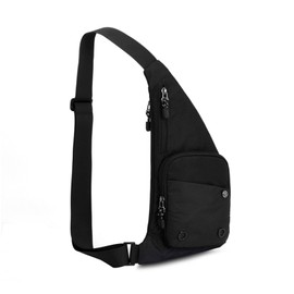 FANDARE Ultralight Chest Bag Sling Bag Men Women Bum Bag Shoulder Bag Crossover Daypacks for Outdoor Travel Camping Hiking Backpacks Crossbody Pack Black