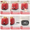 Toaster 2 slice,Retro Stainless Steel Toaster with 6 Settings, 1.5