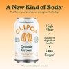 OLIPOP Prebiotic Soda Pop, Orange Cream, A New Kind of
