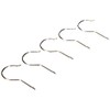 Glorex Coat Hanger Hooks, Nickel, Red, 13 x 9 x
