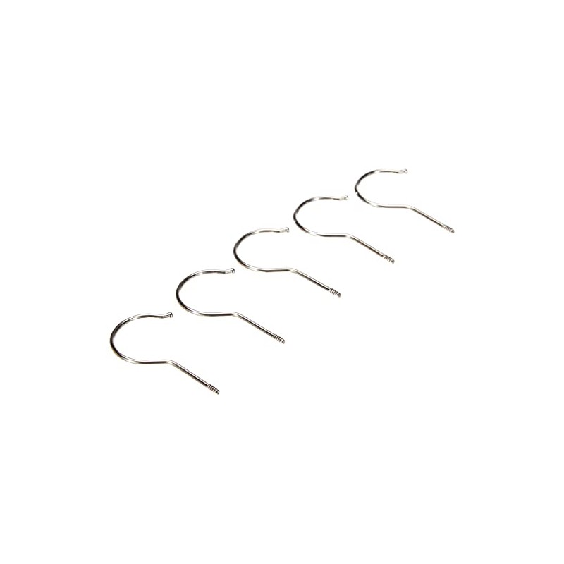 Glorex Coat Hanger Hooks, Nickel, Red, 13 x 9 x