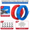 Pex-A Pipe/Fitting Combo: EFIELD 1/2-inch Pex-A Tubing 2 x100 ft