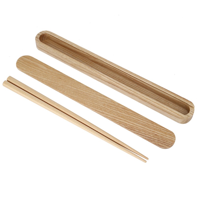 Reusable Wooden Chopsticks Portable Tableware Gift Set Kitchen Utensils for