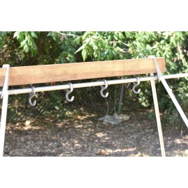 StreetRays [SR] 4" Steel Target Round Hook Sched 40 1" Pipe 1/4" Thick (Set of 4) USA