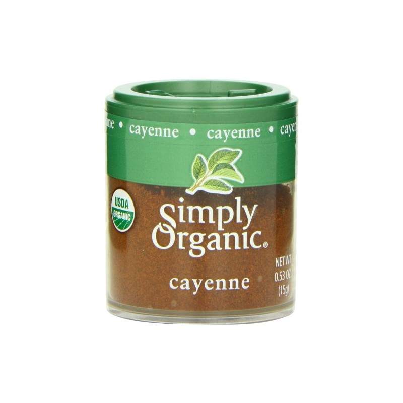 Simply Organic Cayenne Ground, Mini Spice, 0.53 Ounce (Pack of