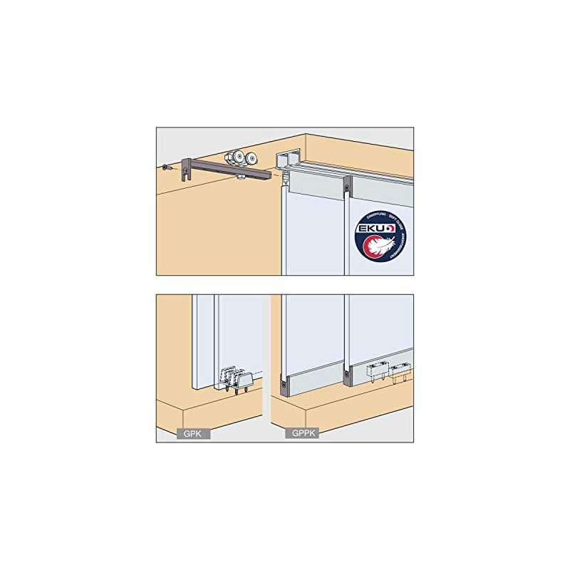 Hawa Clipo 36 GPK IS Sliding Door Fitting for 1