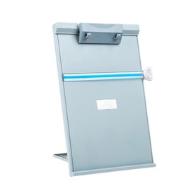 SHOWERORO Adjustable Laptop Holder Book Rest Reading Book Stand Desk Stand for Students Light Grey Plastic