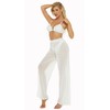 Awoscut Women See Through Sheer Mesh Pants Beach Swimsuit Bikini