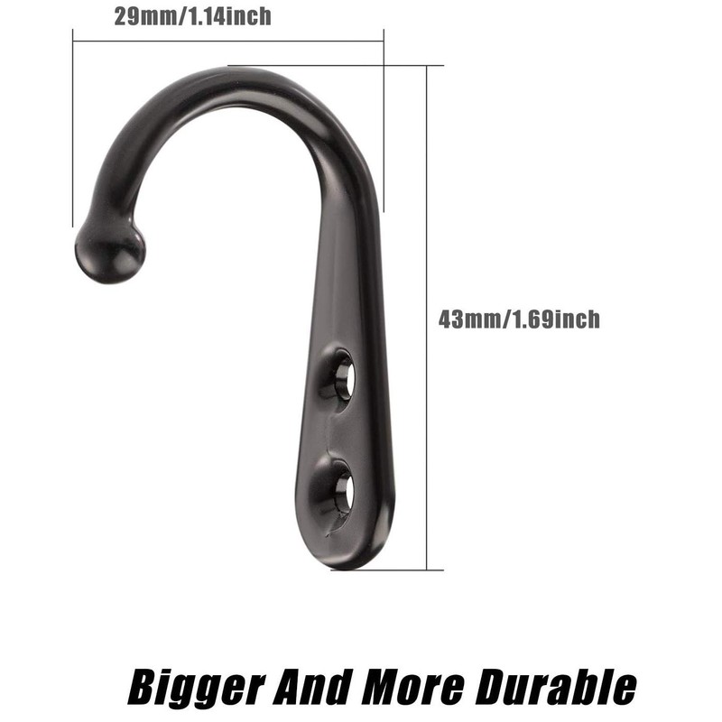 40 Pieces Wall Mounted Key Hook Robe Hooks Cloth Hanger